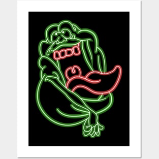 Slimer Neon Posters and Art